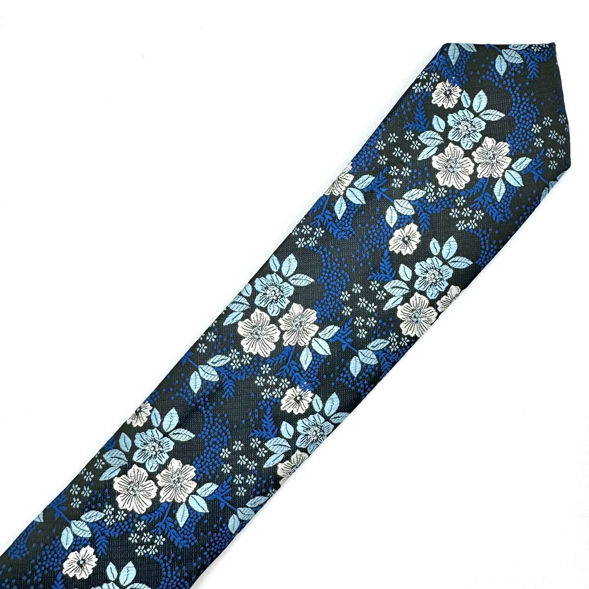 Gravata Floral Azul