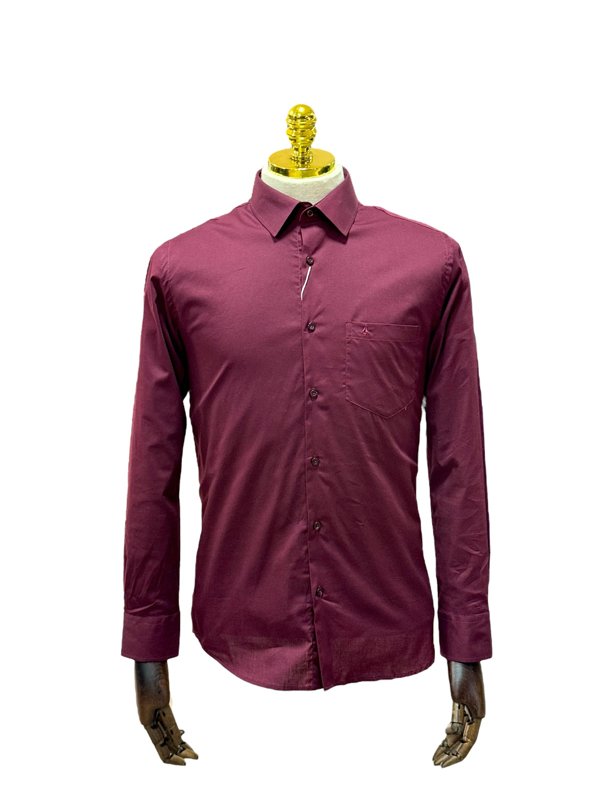 Camisa Social Slim Vinho