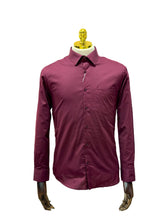 Camisa Social Slim Vinho