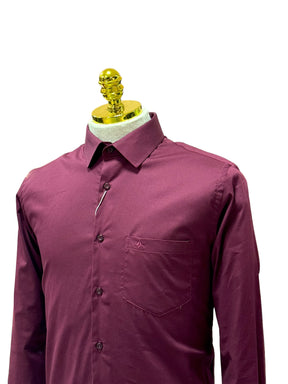 Camisa Social Slim Vinho