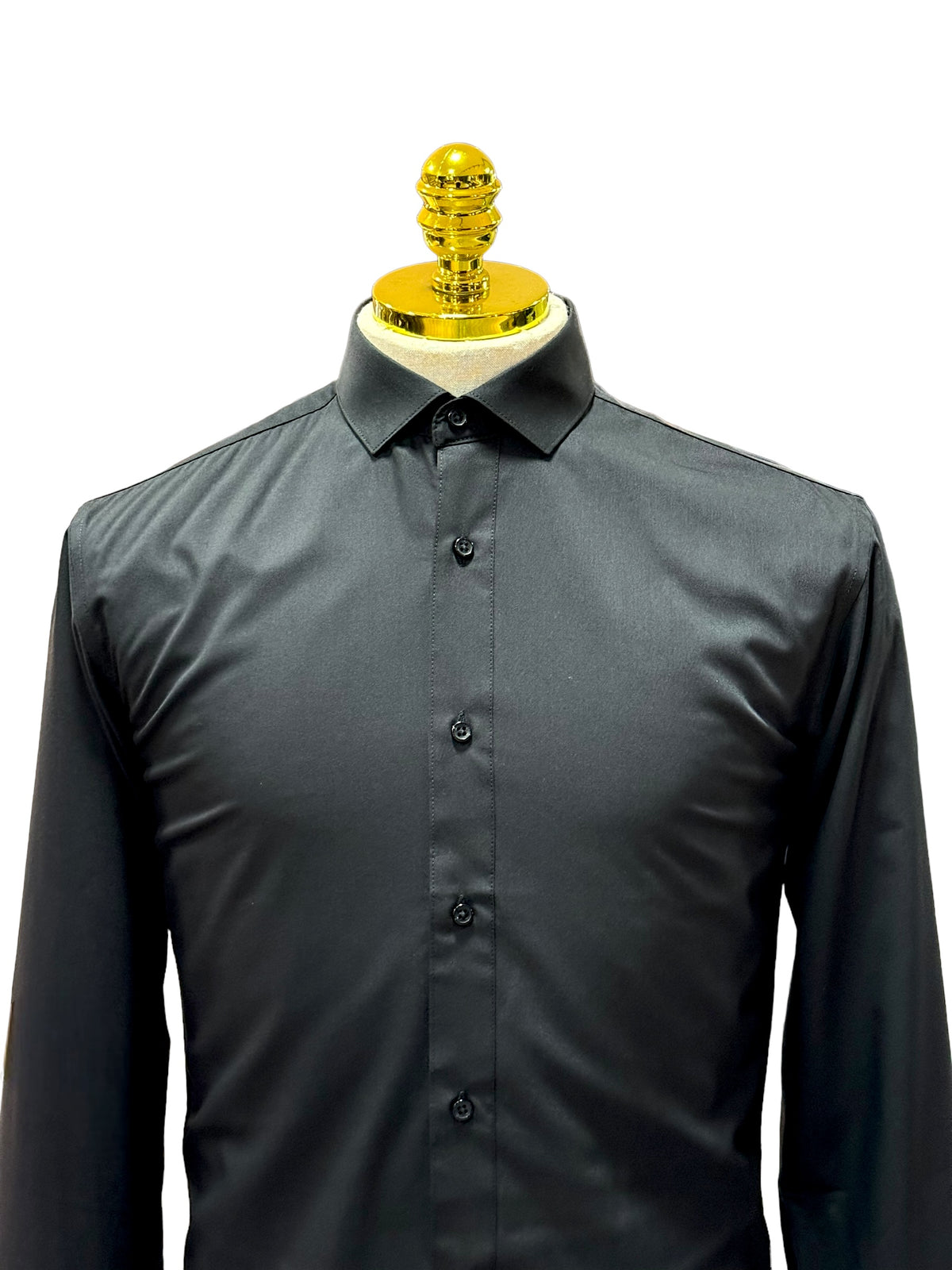 Camisa Social Slim Fibra de Bambu Preta