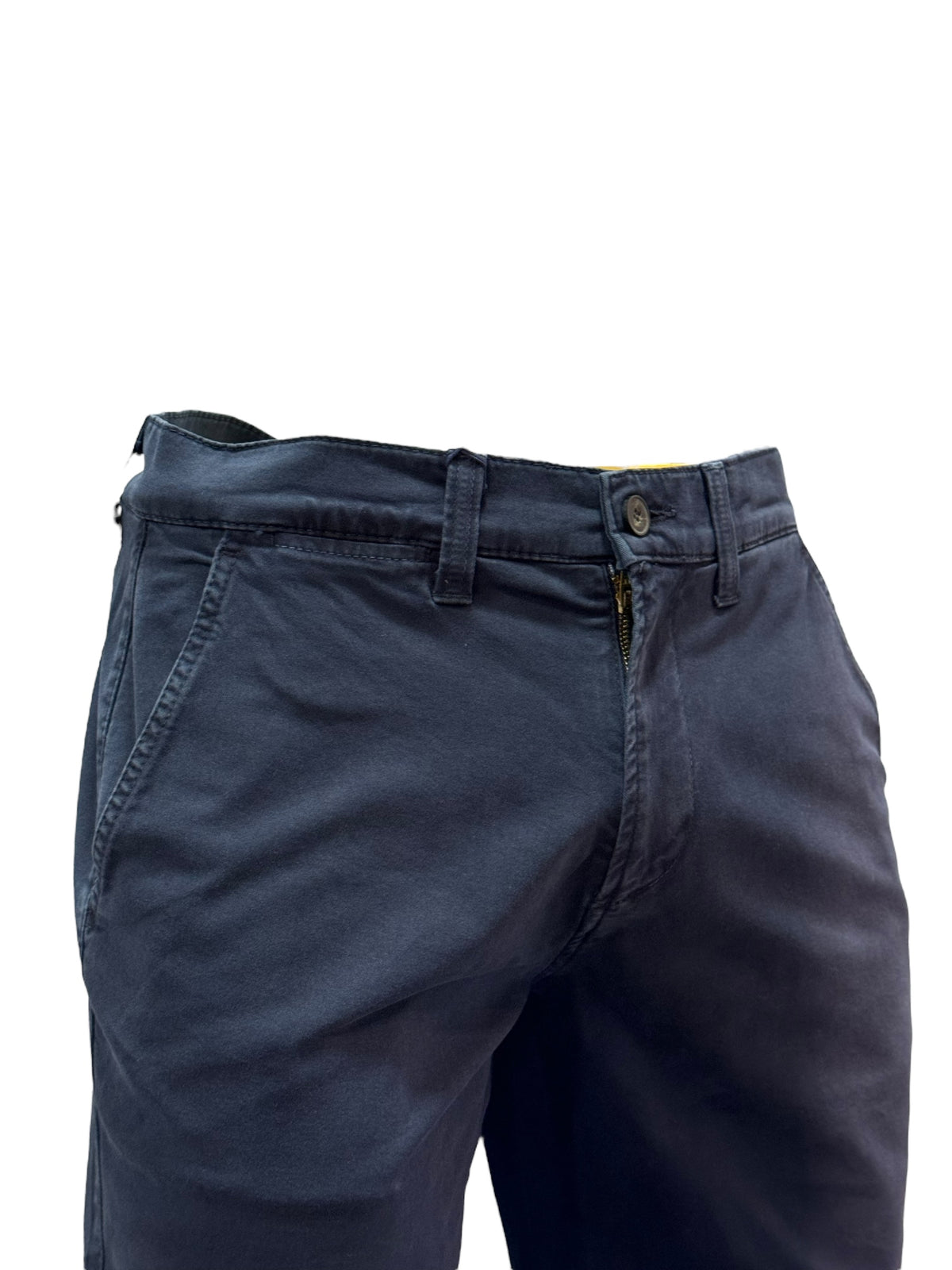 Calça Regular Sarja Azul