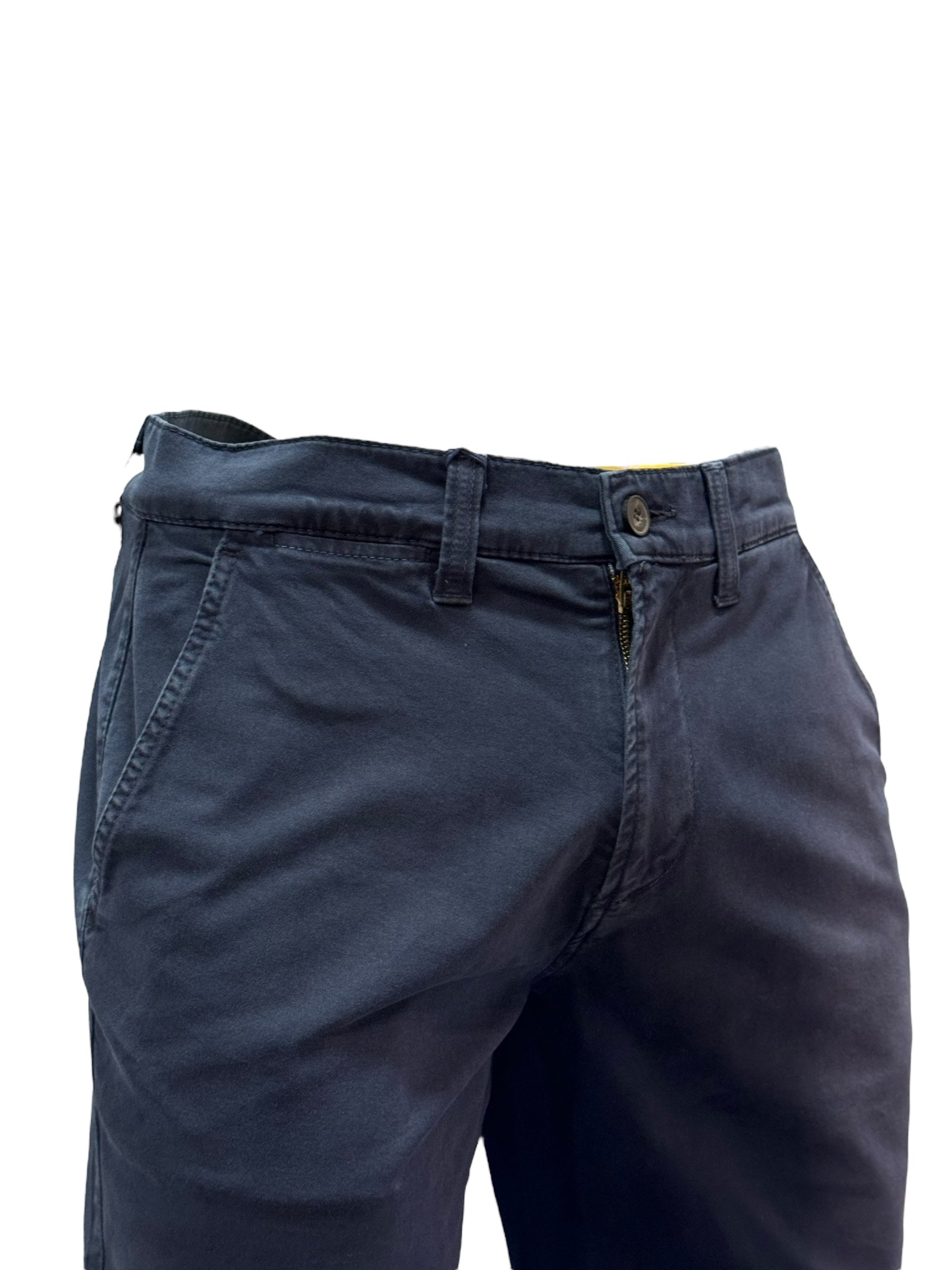 Calça Regular Sarja Azul